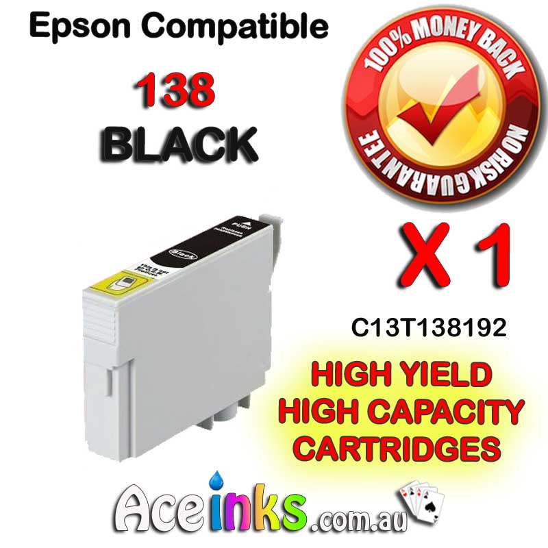 Compatible EPSON 138BK BLACK